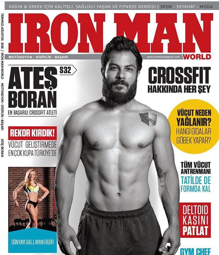 Ateş Boran - Iron Man World dergisi kapağı, 2016